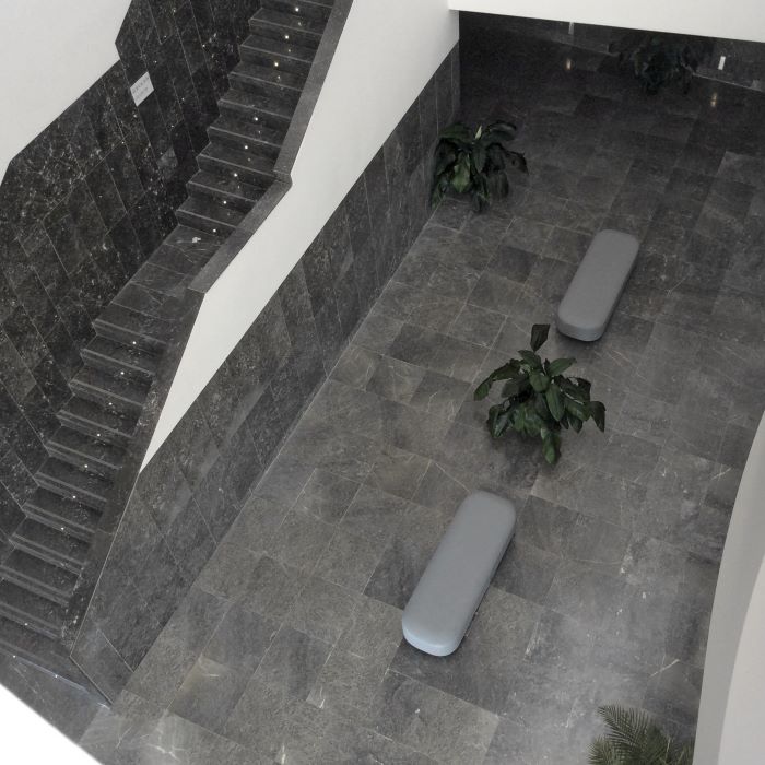 Institutional project with Alconera Marble from mining concession in Spain.