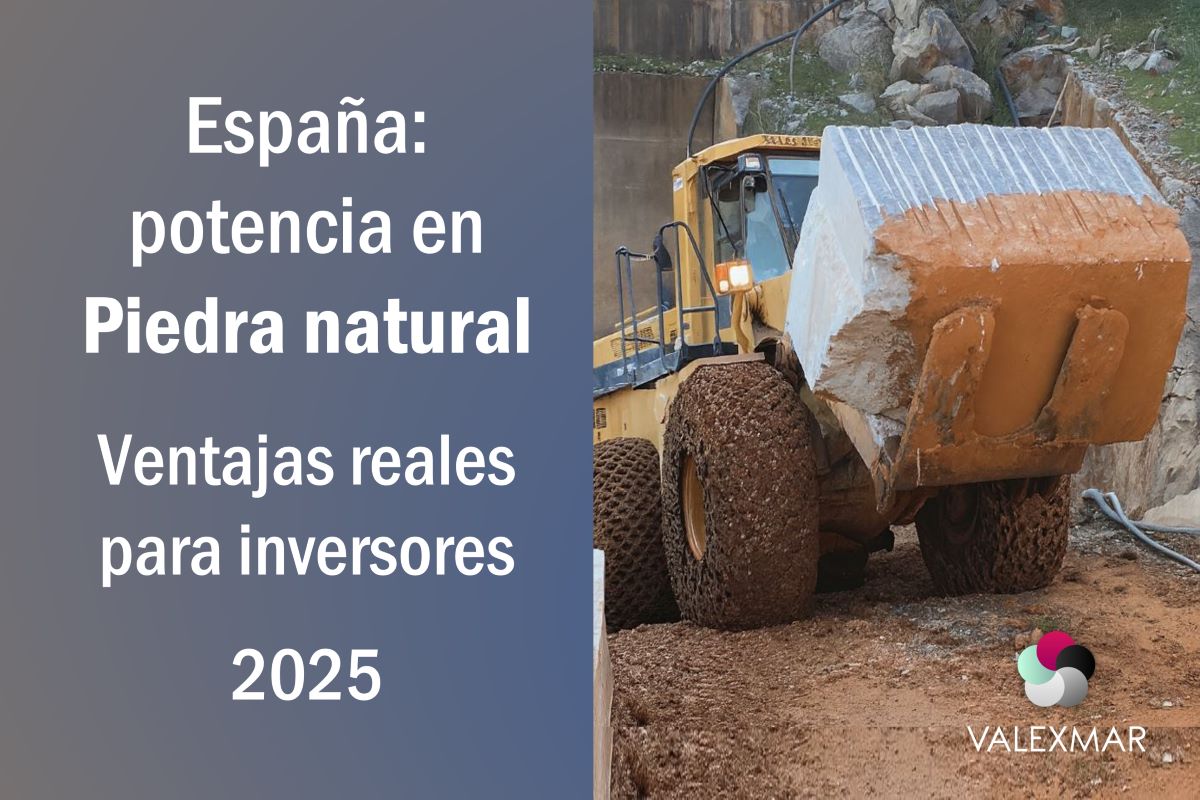 España, potencia en piedra natural: datos económicos, ventajas fiscales y una cita clave en Extremadura